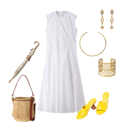 【FASHION】夏本番の白ドレス